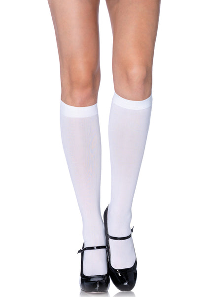 Nylon Opaque Knee Highs