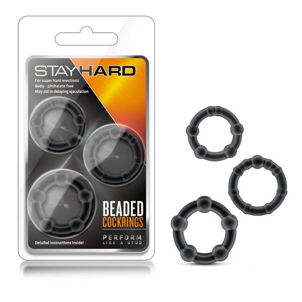 Stay Hard Beaded Rings