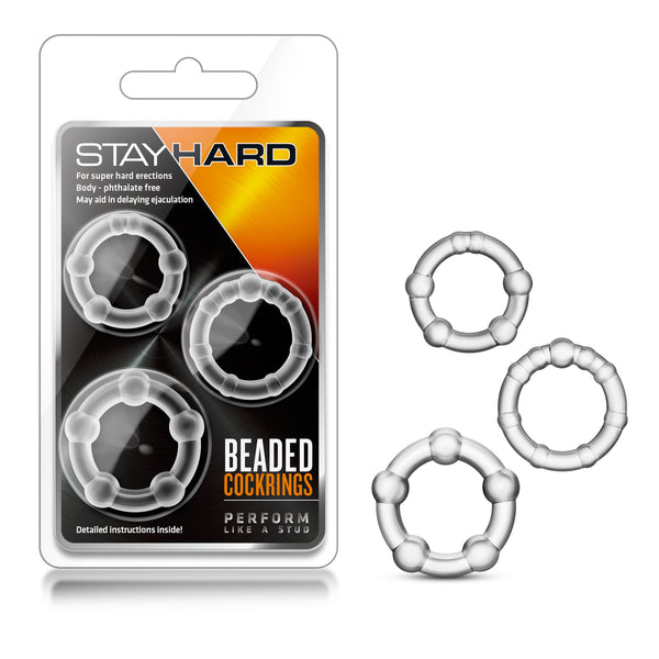 Stay Hard Beaded Rings