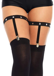 Studded Thigh High Garter Suspender