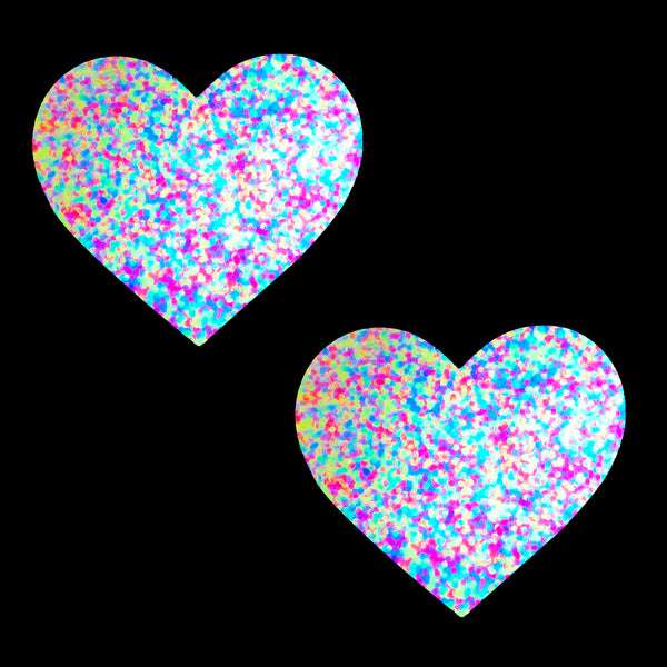 Neon Blacklight Glitter I Heart U Nipztix Pasties